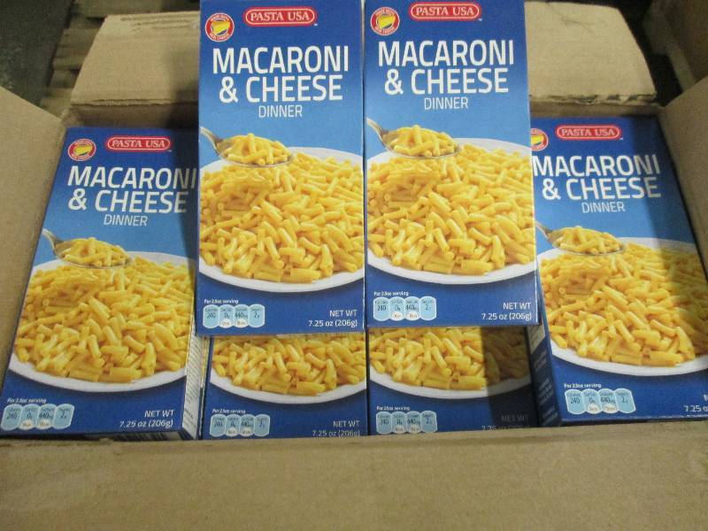 lot 282 image: Case of 24  7.25 oz Pasta USA Maca...