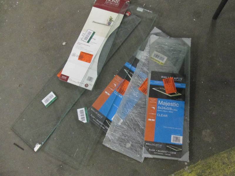 lot 340 image: Lot of Glass Shelves...