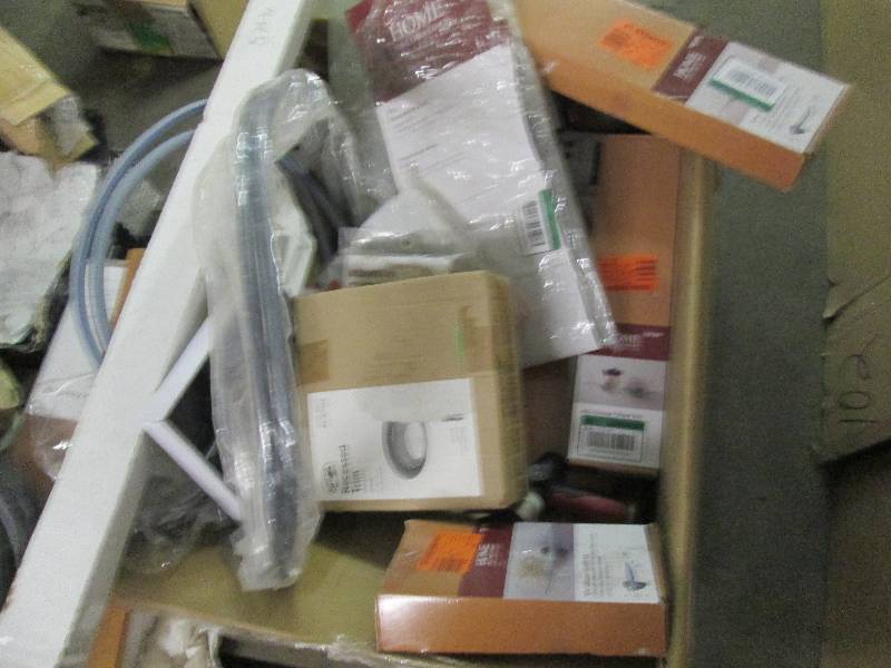 lot 343 image: Box of Assorted Items Glass Shelf ...