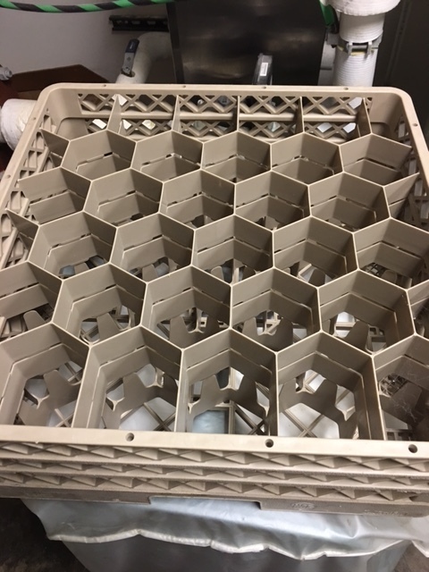 8 Glass Washing Racks (Each Hold 30 Glasses)