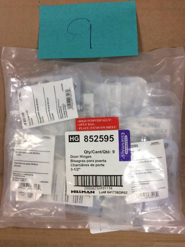 lot 9 image: Lot of Ddoor Hinges New