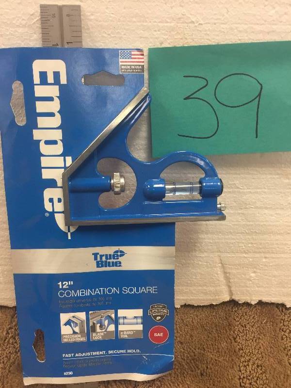lot 39 image: Empire 12 in. Combination Square-E250