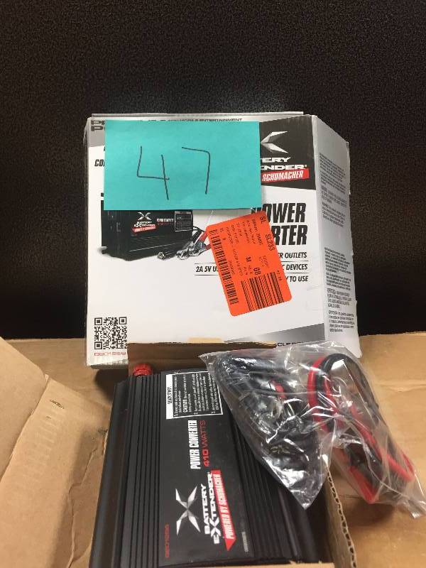 lot 47 image: Battery Extender 12-Volt, 410-Watt Power Converter open box never used