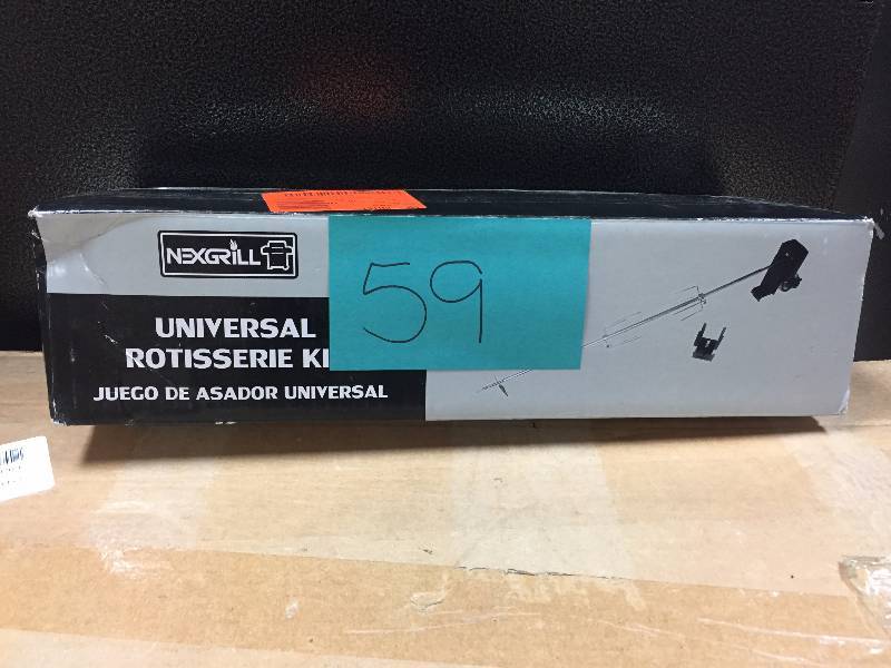 lot 59 image: Nexgrill Universal Rotisserie Kit Model#  790-0016 New
