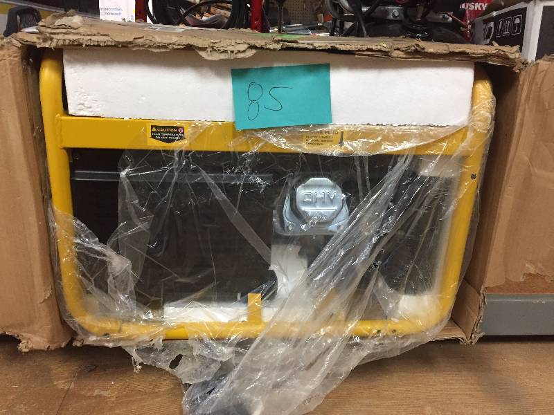 lot 85 image: WEN 4,050-Watt Gasoline Powered Portable Generator open box never used