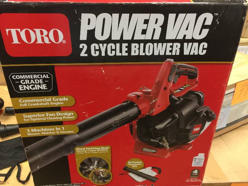 lot 124 image: Toro 150 MPH 460 CFM 25.4cc 2-Cycle Handheld Gas Leaf Blower Vacuum in loike New working conditions