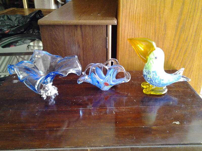 3 Piece ArtMurano Glass