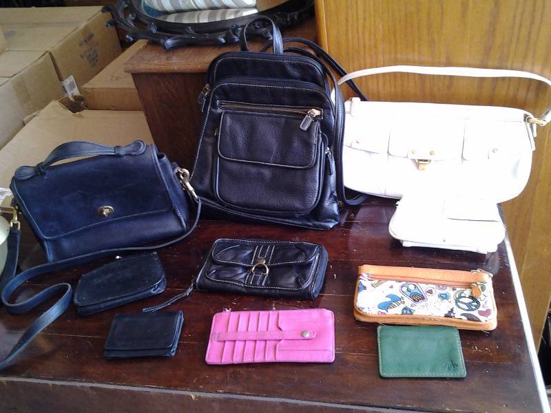 Genuine Coach Leather Purse. Tommy Hilfiger Purse, Assorted Wallets