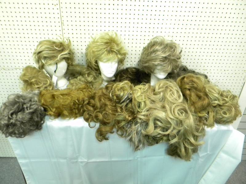 Lot of Wigs and Hair Pieces