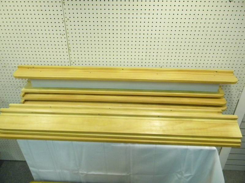 Wall Mount Shelving with Plate Rail