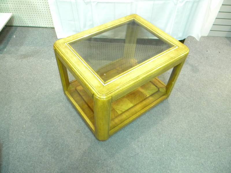 Glass Top Side Table