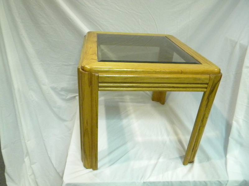 Glass Top Side Table