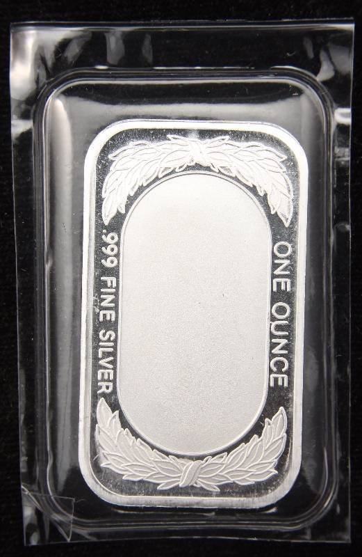 1 TROY OZ. .999 FINE SILVER BAR FLAG DESIGN SEALED