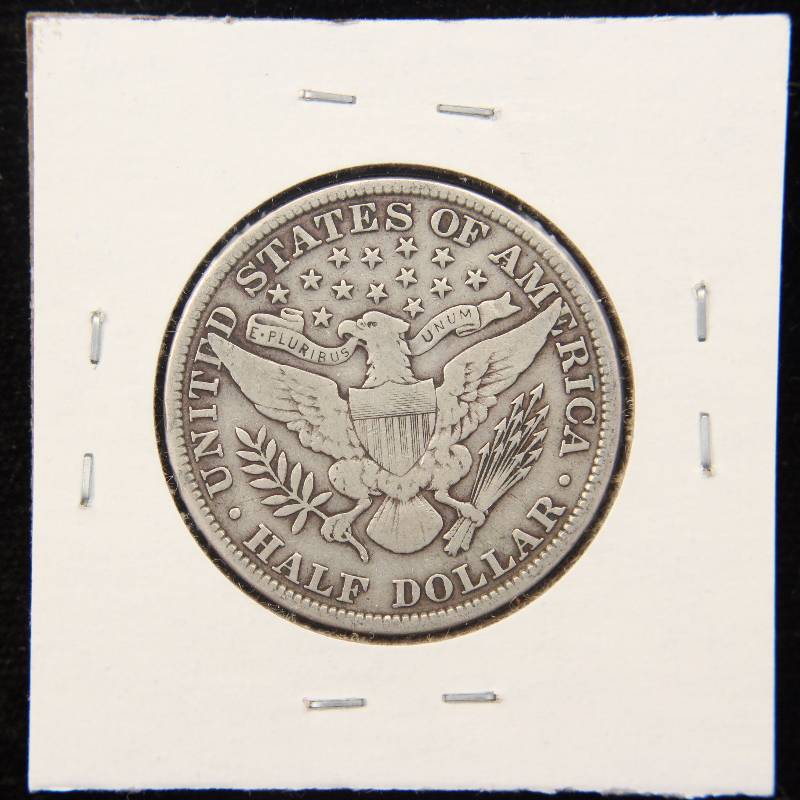 1908-P BARBER HALF DOLLAR VF-20