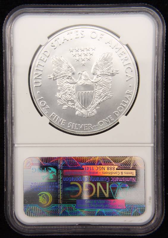 2011 AMERICAN SILVER EAGLE 1 TROY OZ. .999 FINE SILVER DOLLAR MS69 NGC EARLY RELEASES