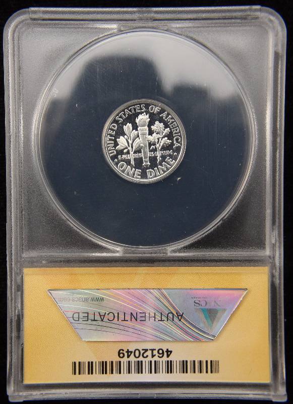1962 10C PROOF PF67 ANACS