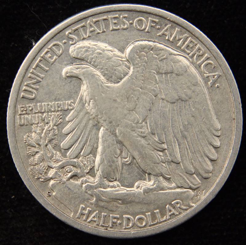 1942-S WALKING LIBERTY XF