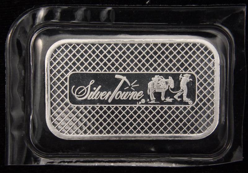 1 TROY OZ. .999 FINE SILVER BAR PROSPECTOR SEALED