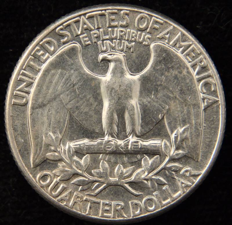 1963 WASHINGTON SILVER QUARTER AU