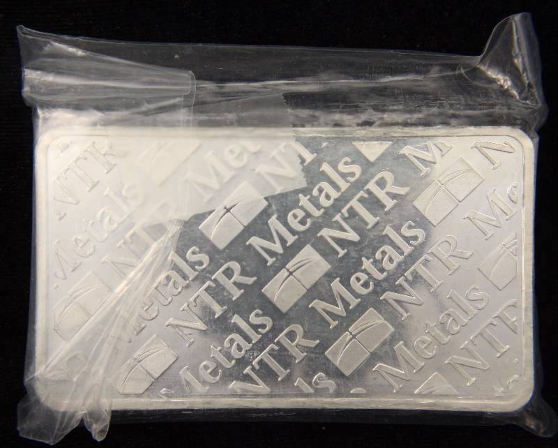 10 TROY OZ. .999 FINE SILVER BAR NTR METALS
