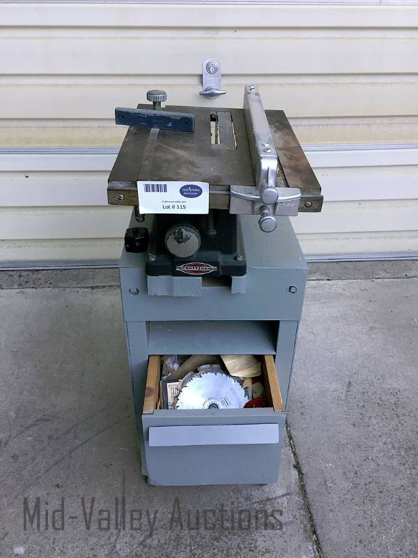 lot 115 image: Craftsman table saw