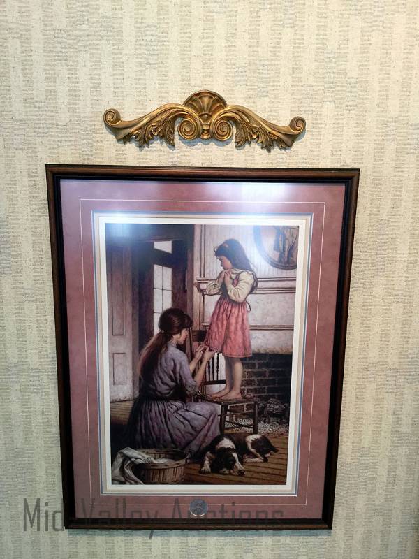 lot 50 image: Jim Daly framed print (Homemade) 7231500 and accent