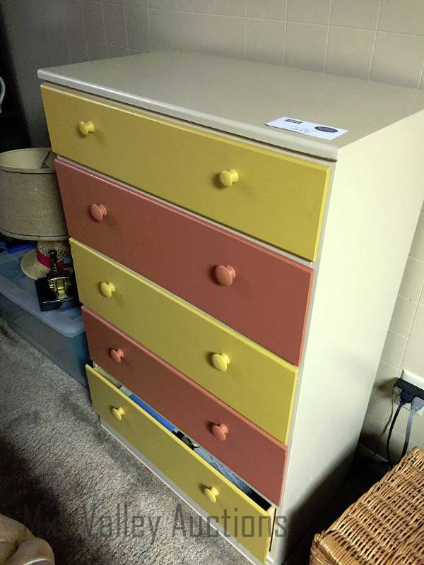 lot 97 image: Dresser and night stand