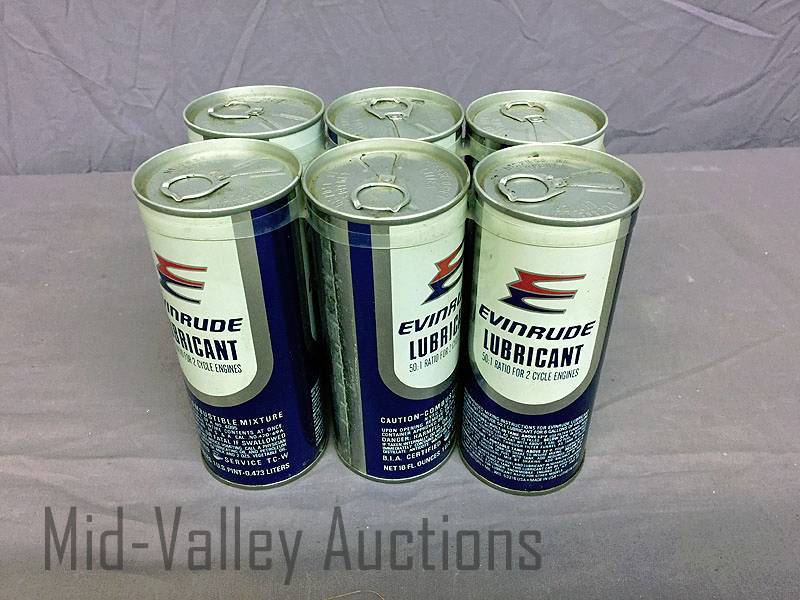 lot 158 image: 6 pack Evinrude Lubricant