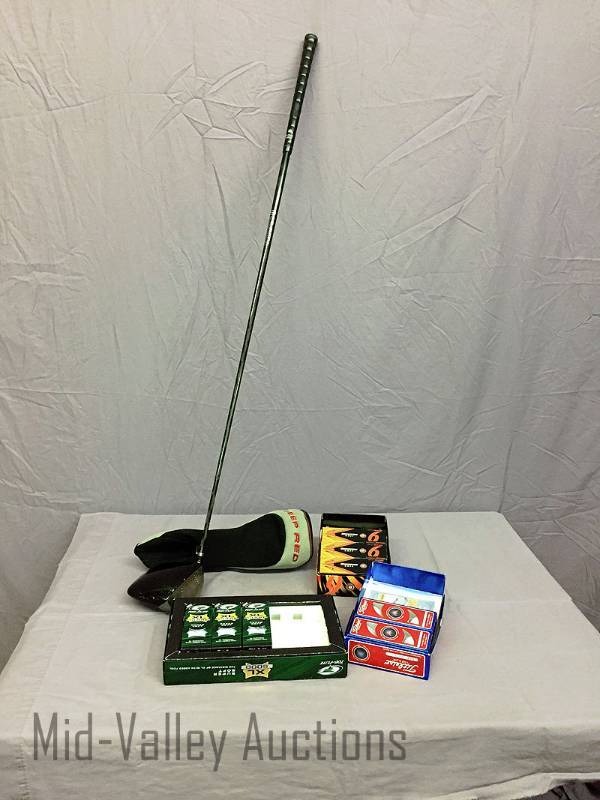 lot 178 image: iDrive Golf club with partial boxes of unused golf balls