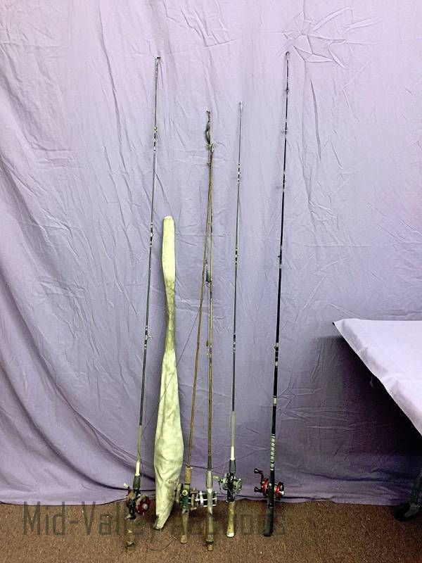 lot 189 image: 6 fishing rods in various condition