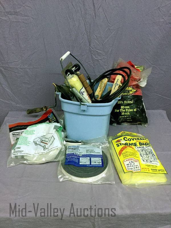 lot 213 image: Weather Strip, Paint supplies and more