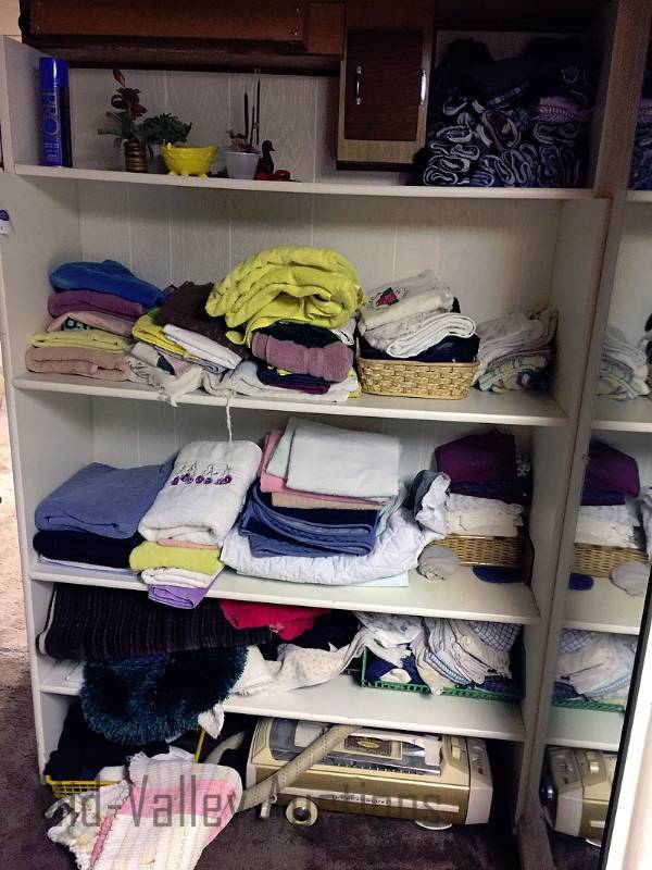 lot 333 image: Contents of shelving unit and Electrolux