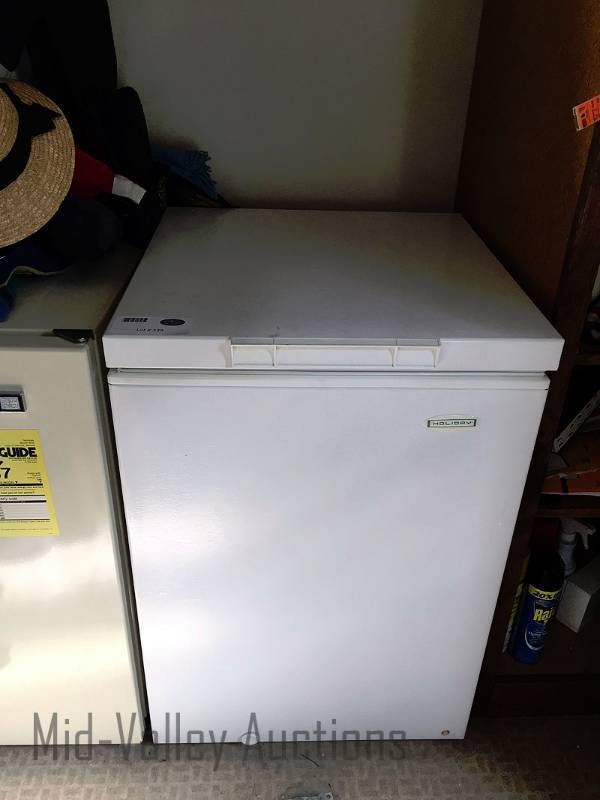 lot 339 image: Holiday small chest freezer