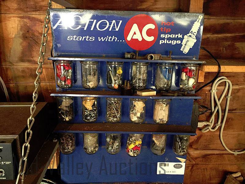 lot 343 image: AC spark plug Display and contents