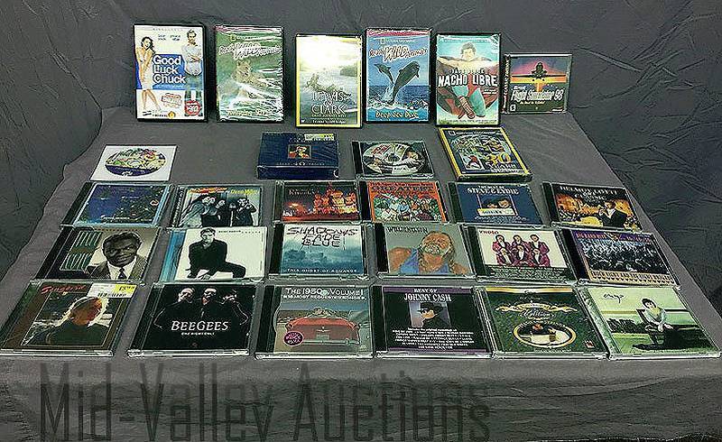 lot 308 image: CDs and DVDs