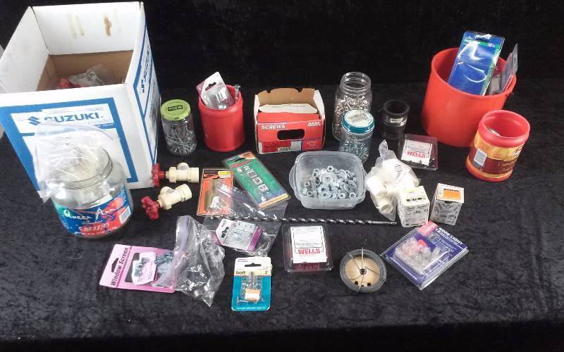 lot 36 image: Lot - Screws, Electrical, Etc