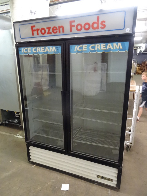 lot 8 image: True Double Door Freezer.
