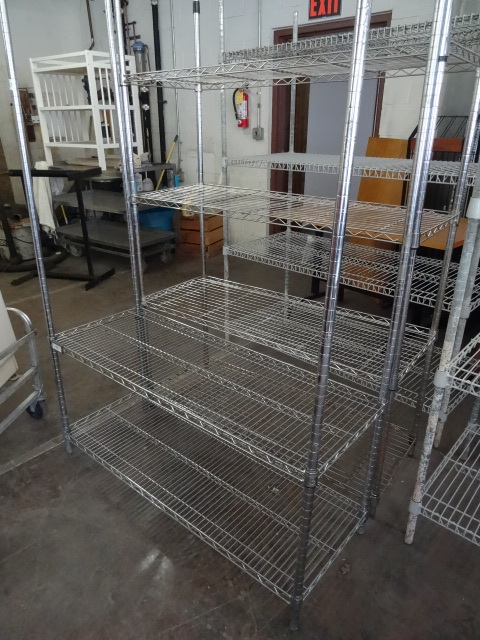 lot 37 image: 2 Wire Rack Unit. 1 Unit has 2 Shelves