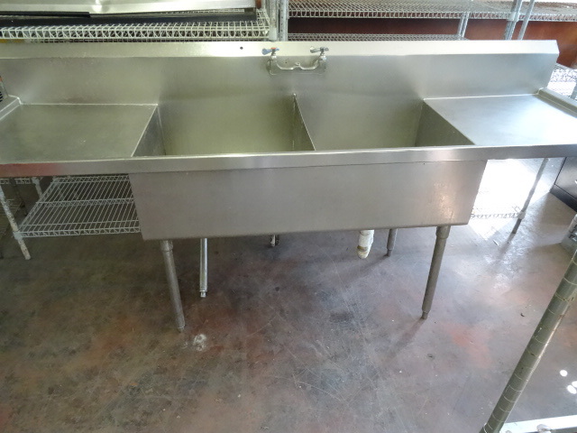 lot 40 image: 2 Basin Stainless Sink.