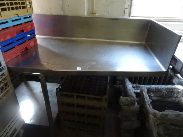lot 50 image: Stainless Dishwasher Table. 4 Legs