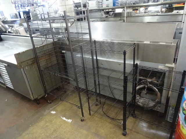 lot 77 image: 3 Metal Racks