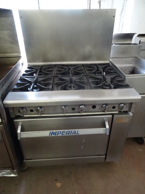 lot 98 image: Imperial Natural Gas. 6 Burner Stove