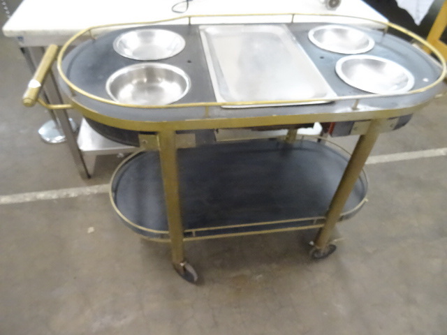 lot 110 image: Brass Frame Desert Cart