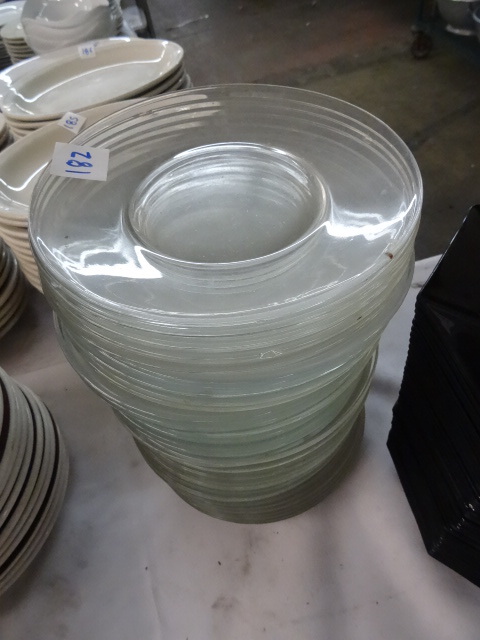 lot 182 image: 40 Glass Salad Plates