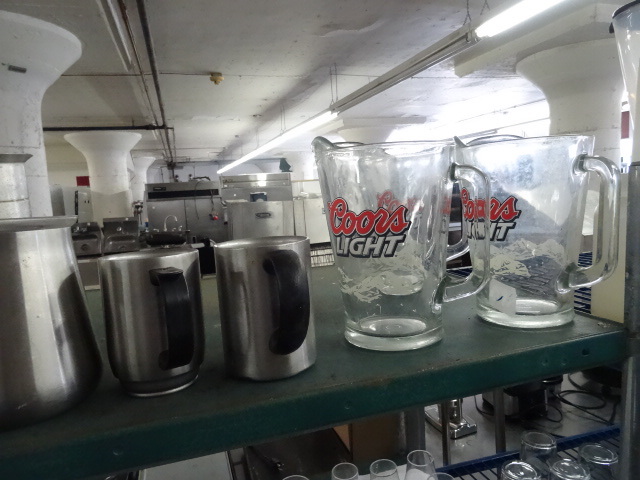 lot 201 image: 3 Coors Light Glass Beer Pitchers.