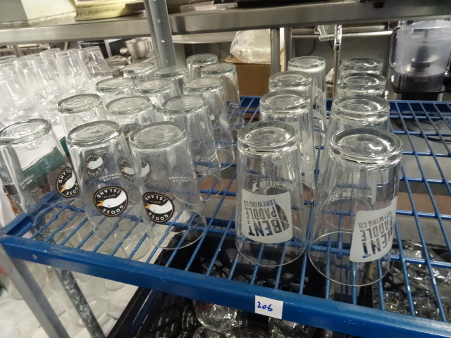 lot 206 image: Misc Beer Glasses