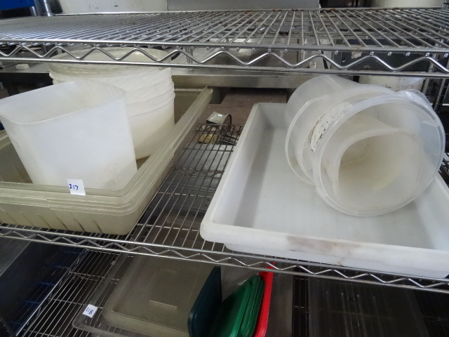 lot 217 image: Misc Plastic Containers