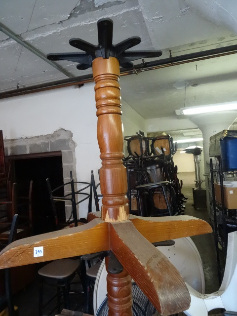 lot 293 image: 2 Wood Table Bases 28 Tall