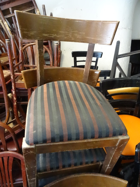 lot 324 image: 9 Wood Framed Chairs,