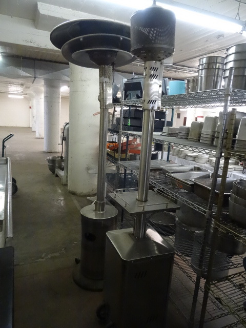 lot 333 image: 2 Propane Outdoor Patio Heaters.